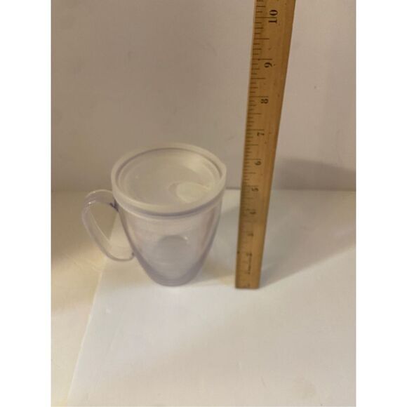 Tervis mug with handle and lid clear 17 oz double wall - Picture 1 of 2